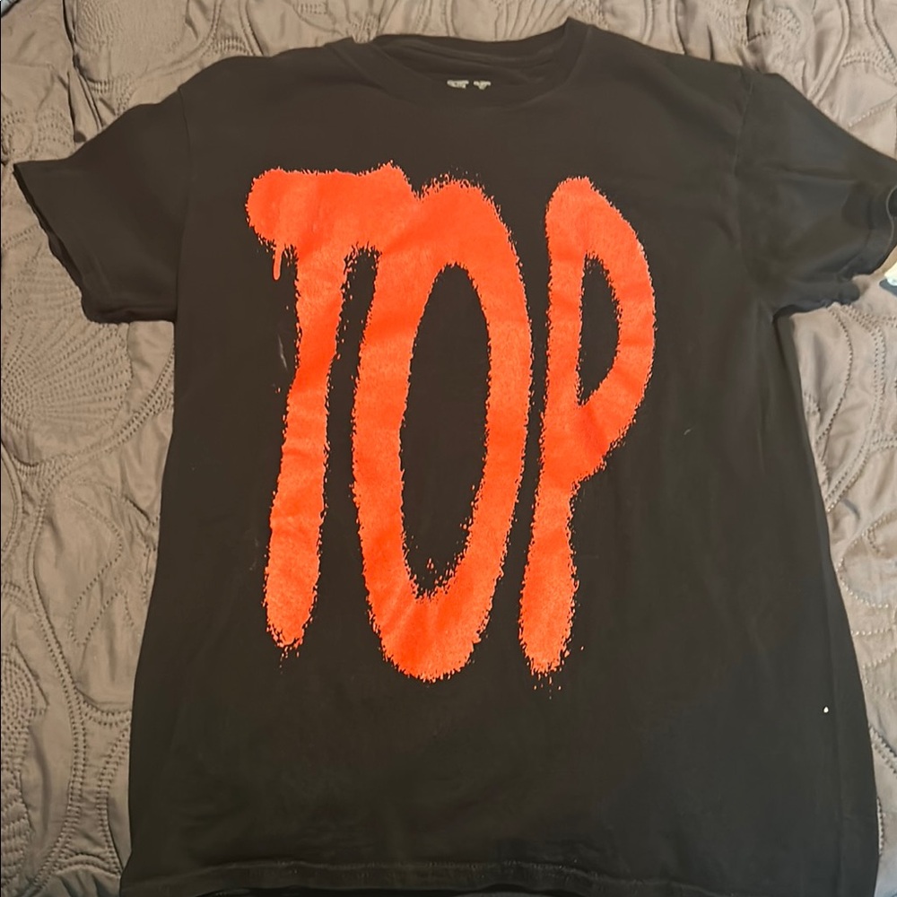 Black T-Shirt with Red Graphic